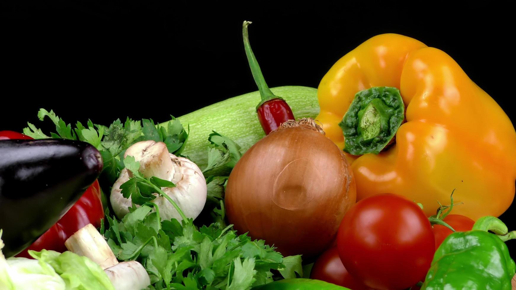 mix van gezonde biologische groente foto