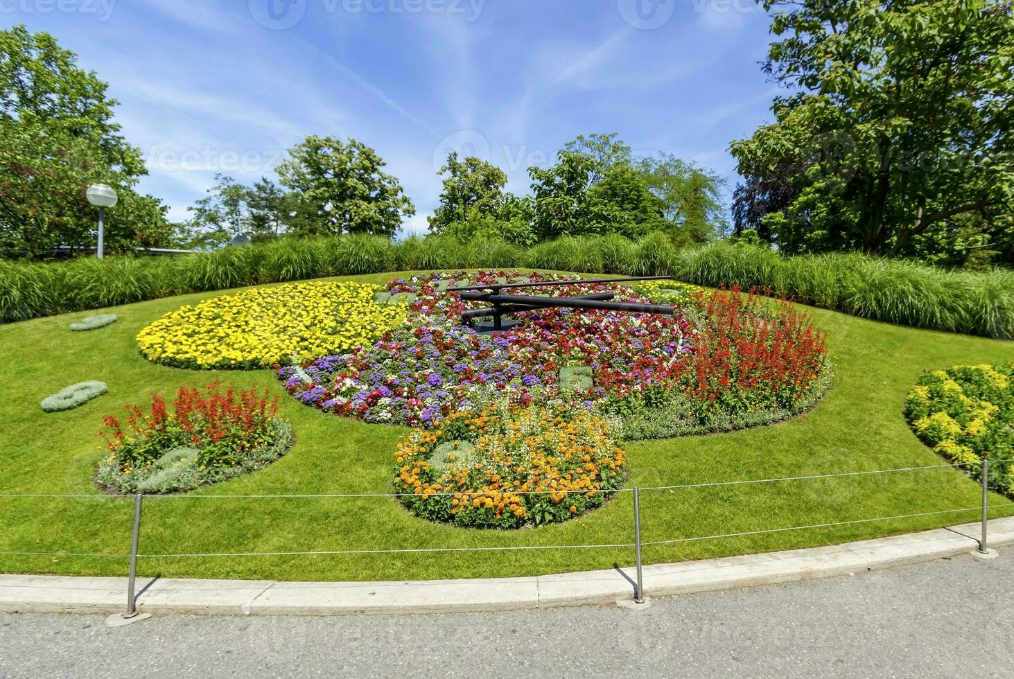 bloem klok, Genève, Zwitserland foto