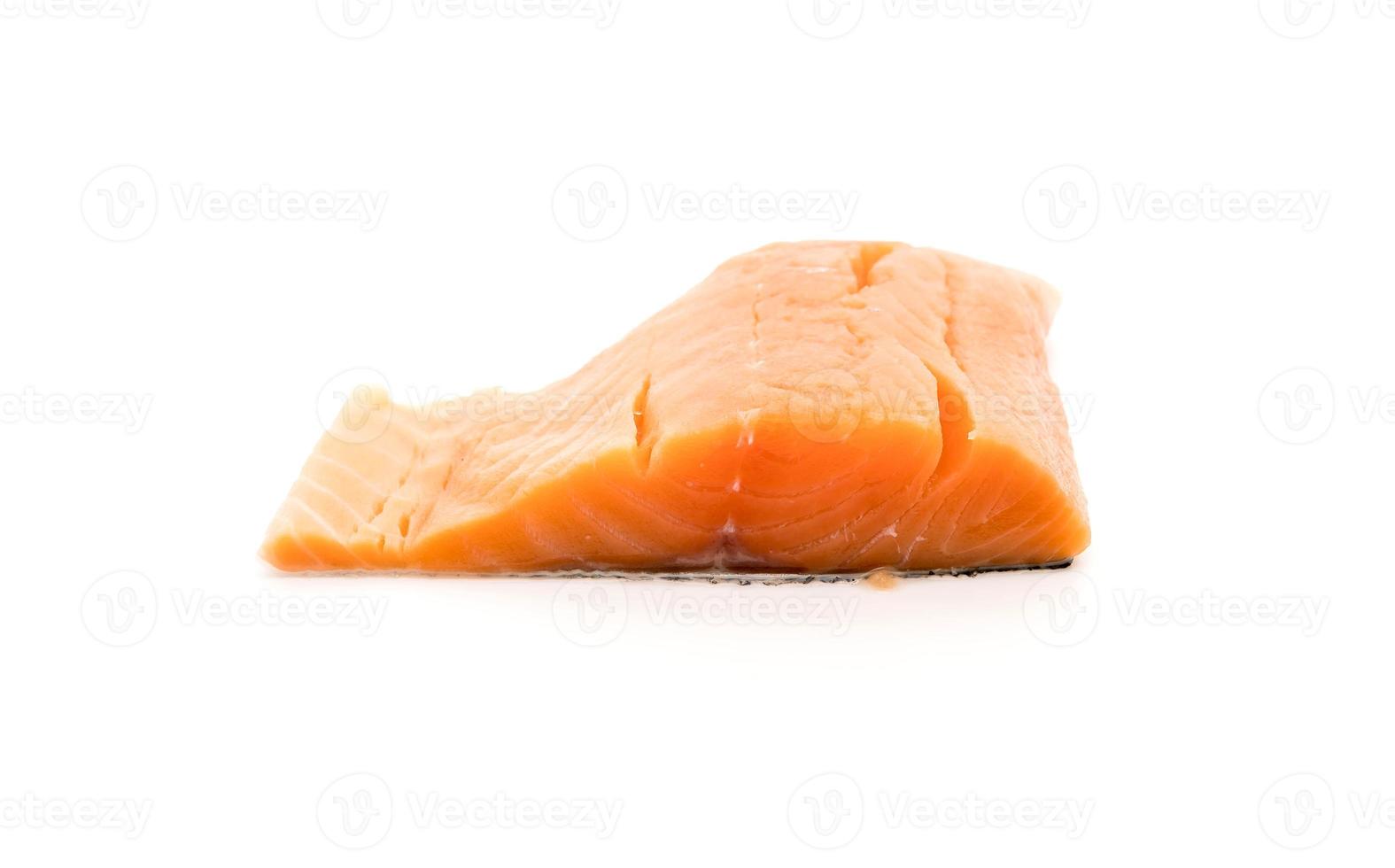 verse zalm op wit foto