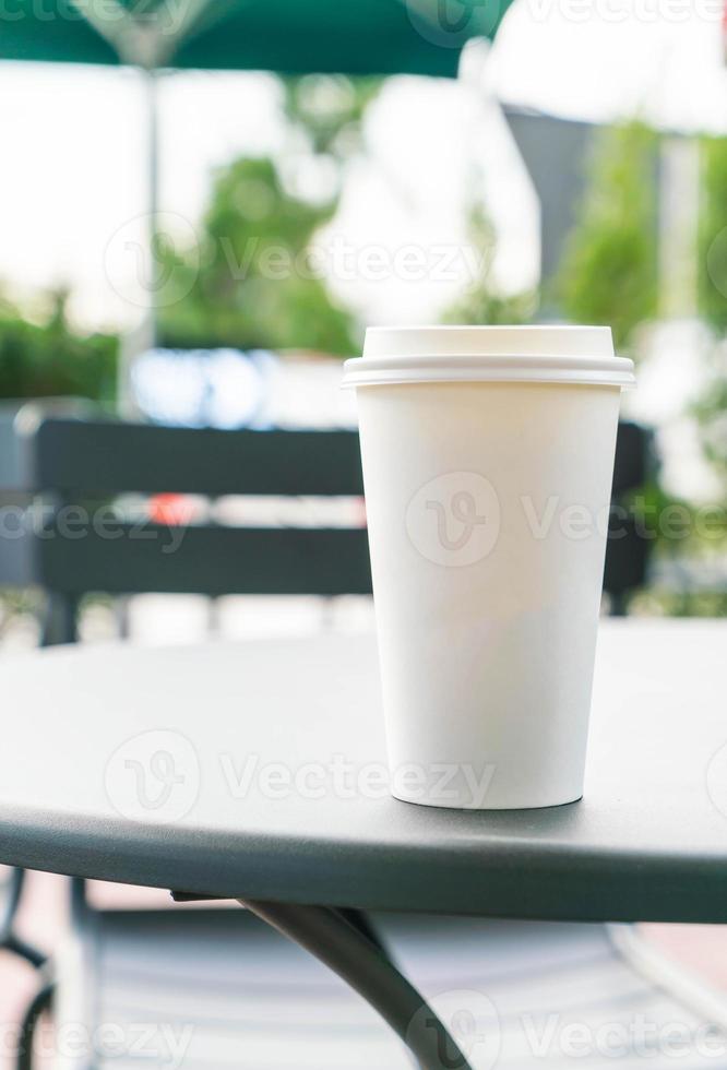 hete koffiekop in de coffeeshop foto