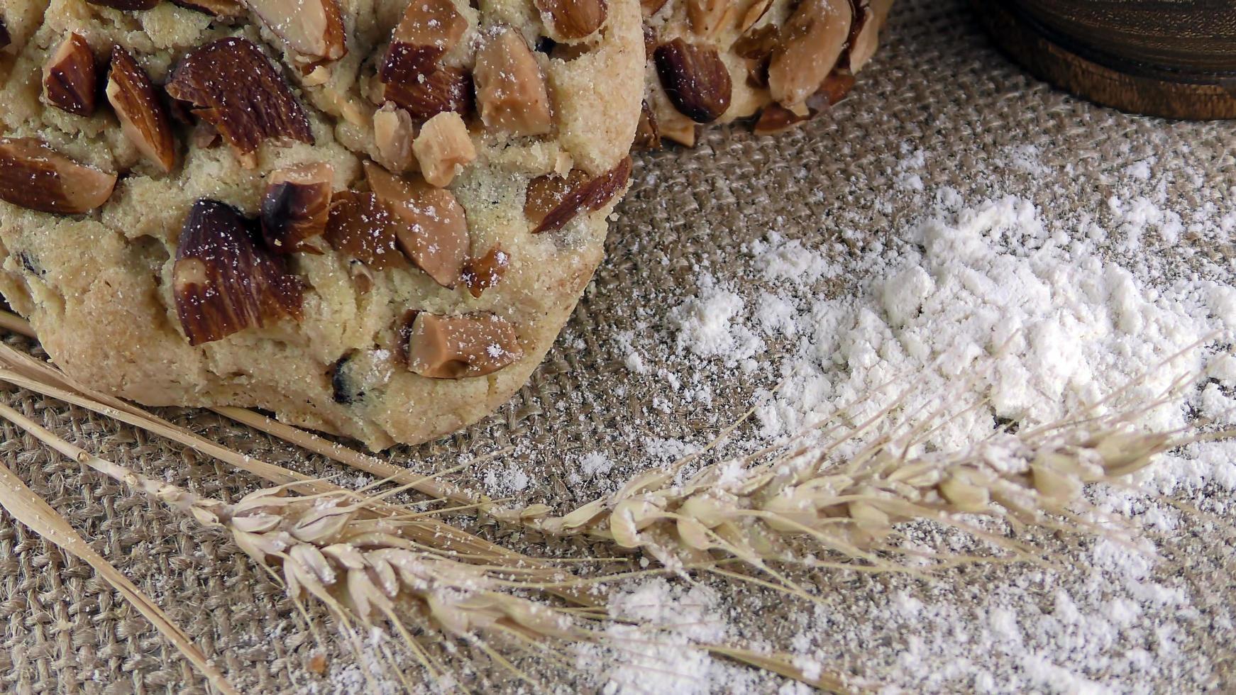 suikerachtige chocolate chip cookie gemengd foto