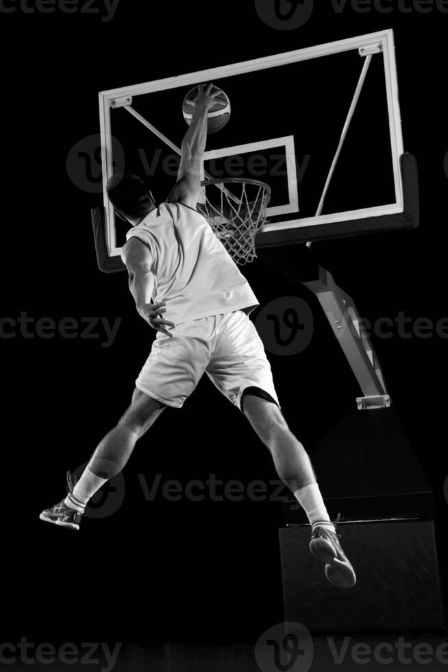 basketbalspeler in actie foto