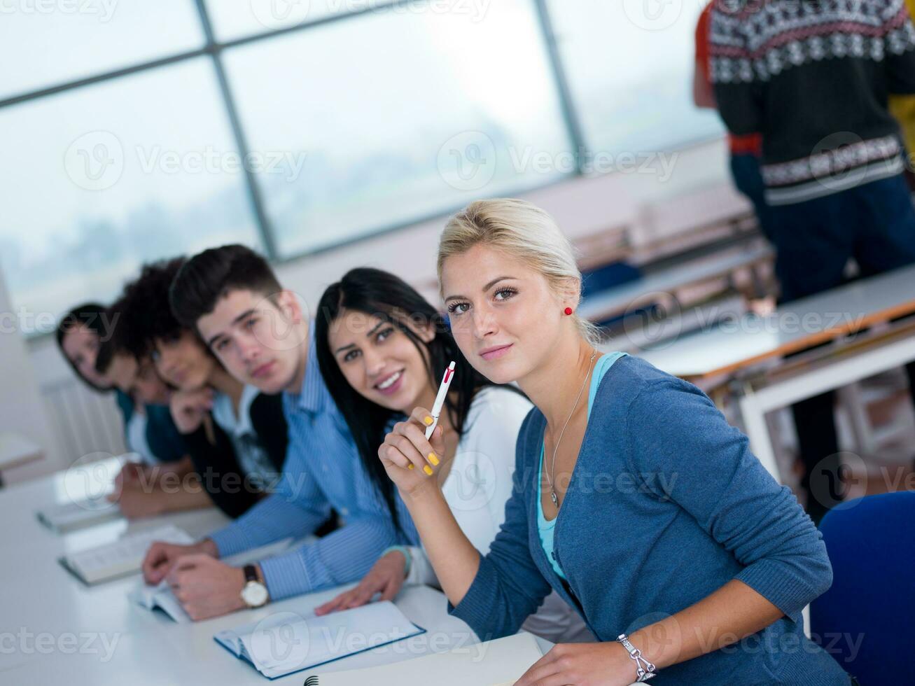 studenten groep studie foto