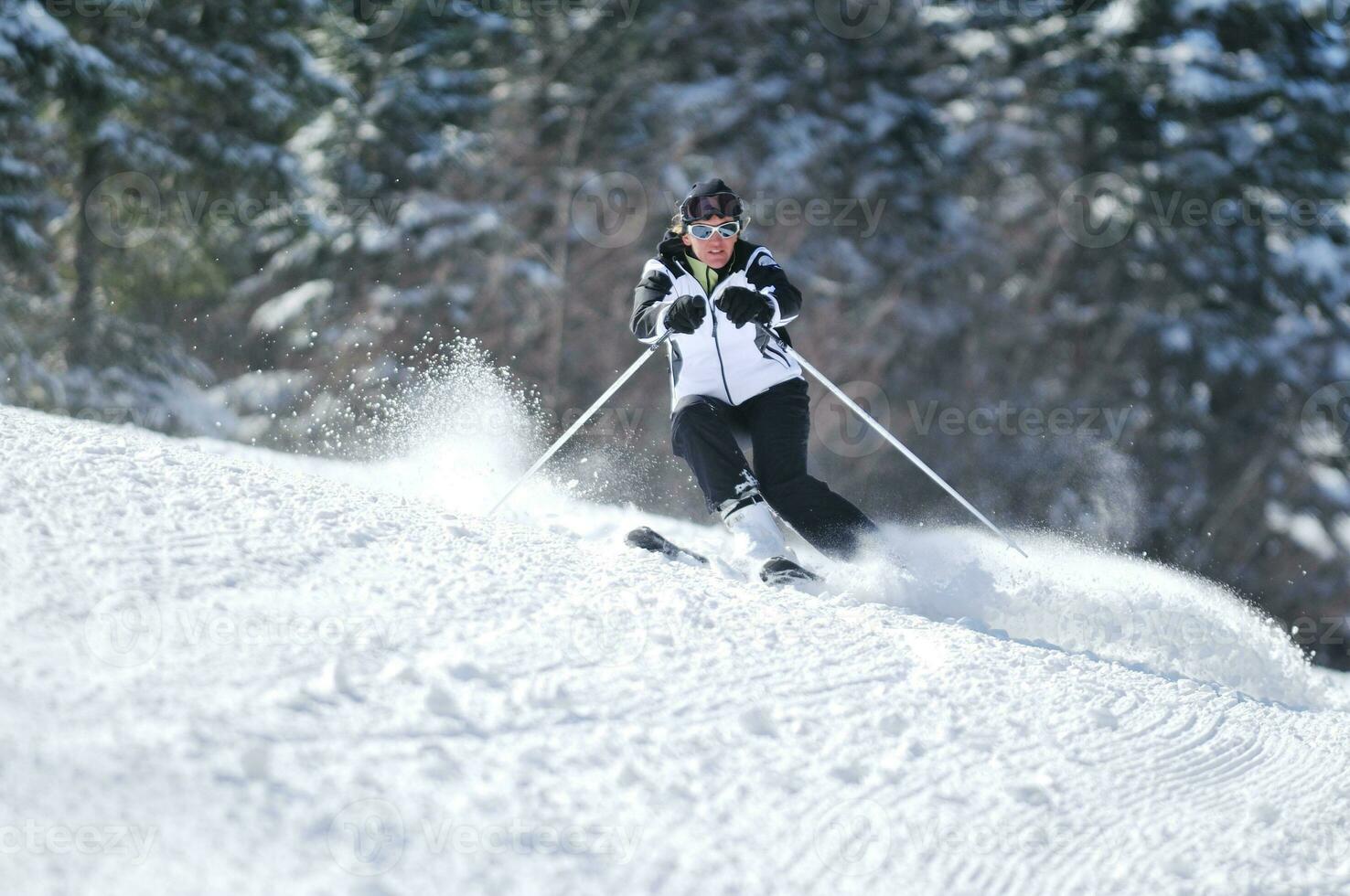 wijnmaker vrouw ski foto