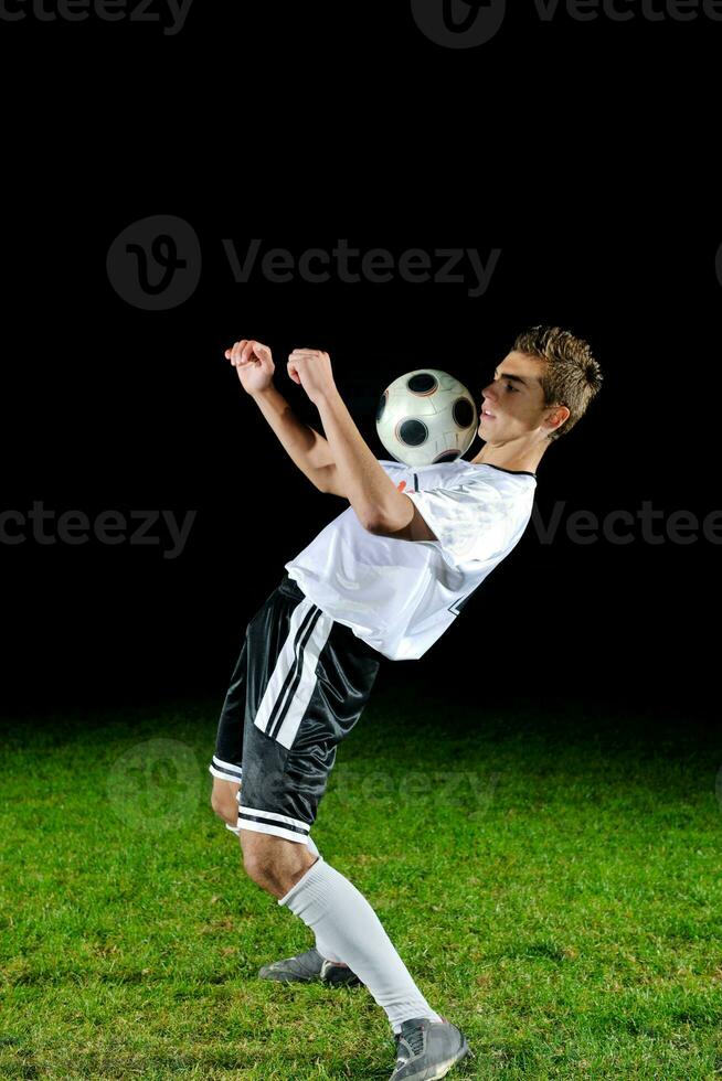 Amerikaans voetbal speler in actie foto