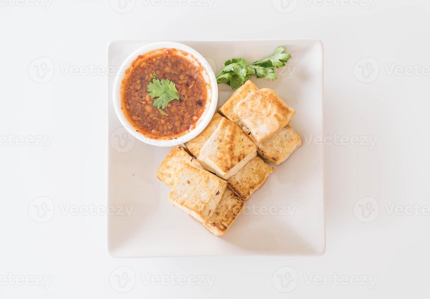 gefrituurde tofu - gezond eten foto