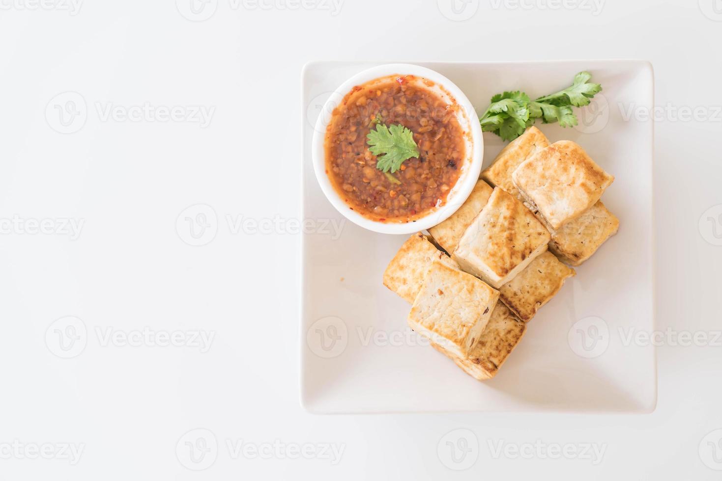 gefrituurde tofu - gezond eten foto