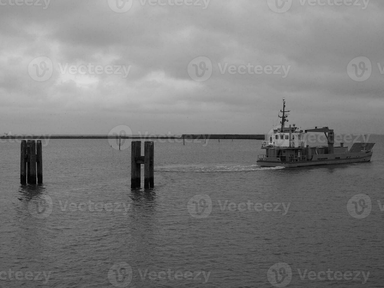 Duitse eiland in de noorden zee foto