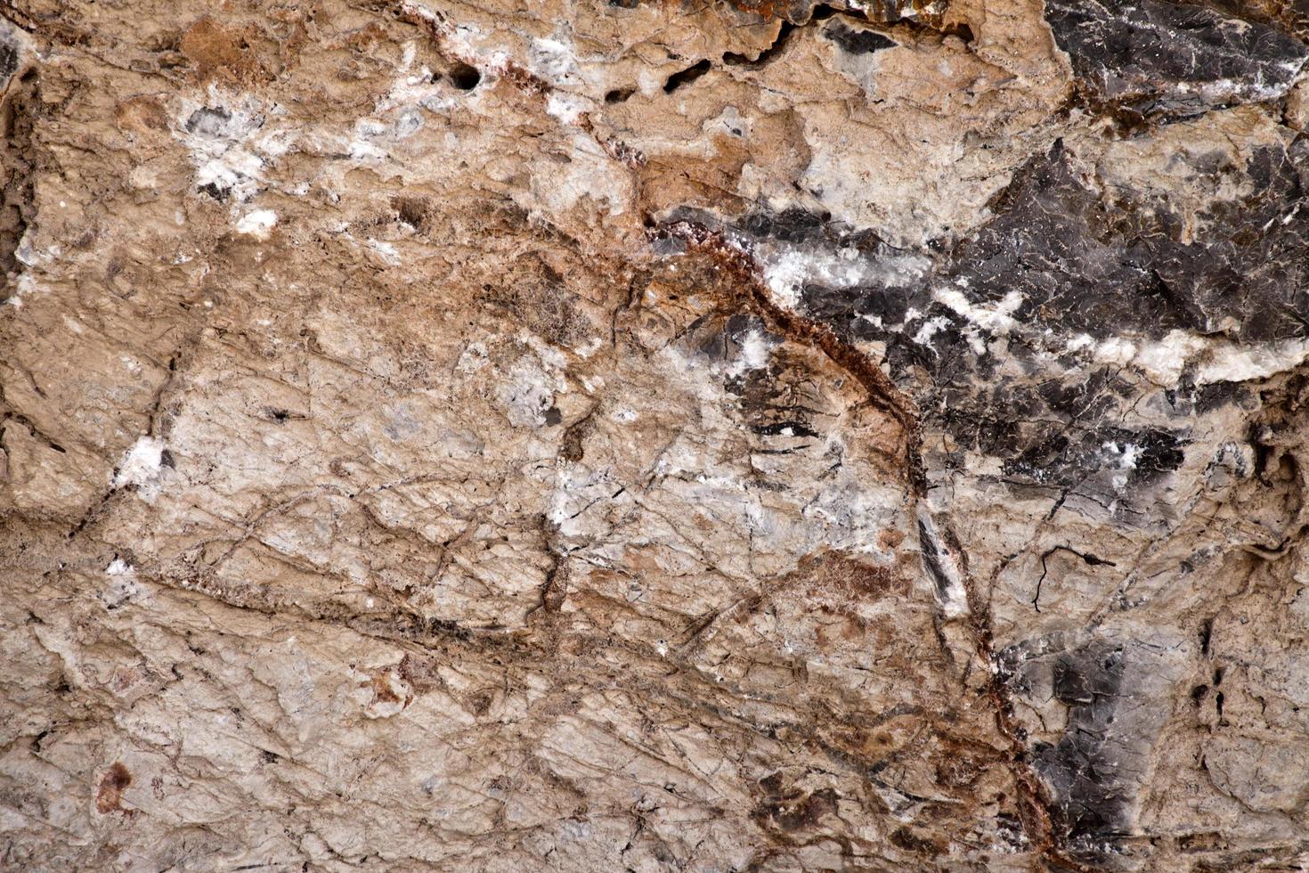 natuurlijk patroon zoute rotsen oppervlak foto