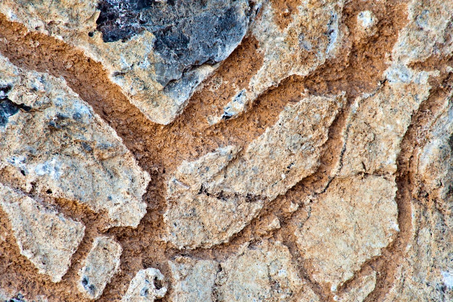 natuurlijk patroon zoute rotsen oppervlak foto