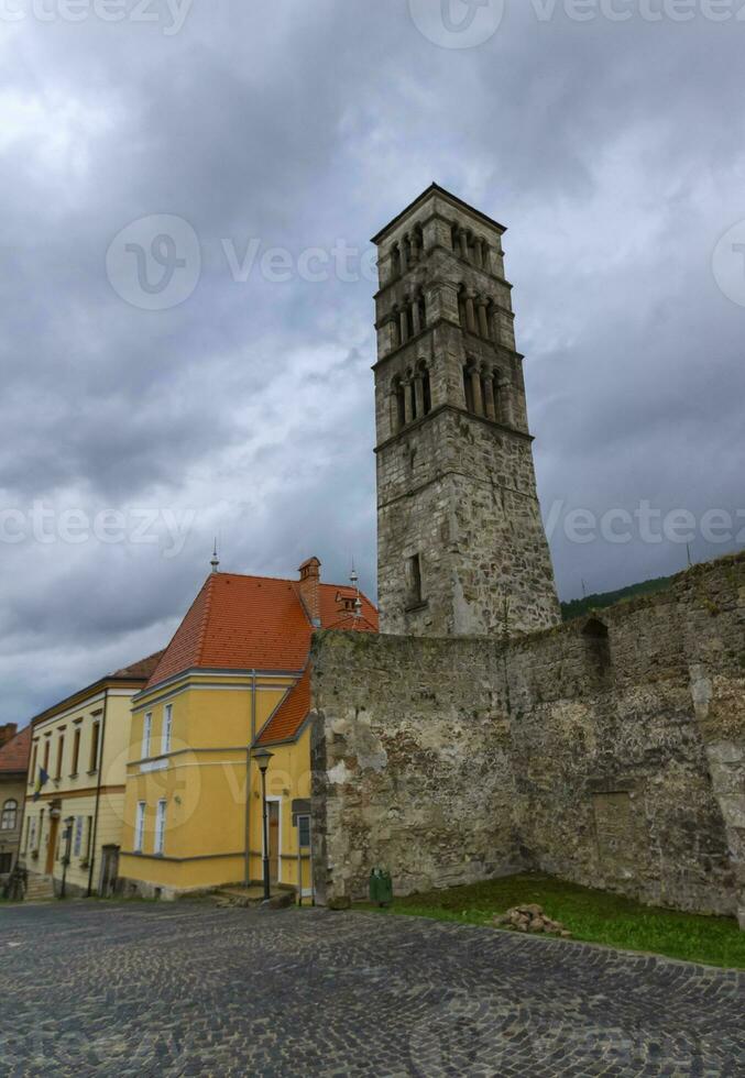 franciscaanse klooster van heilige luka toren, Jajce, Bosnië en herzegovina foto