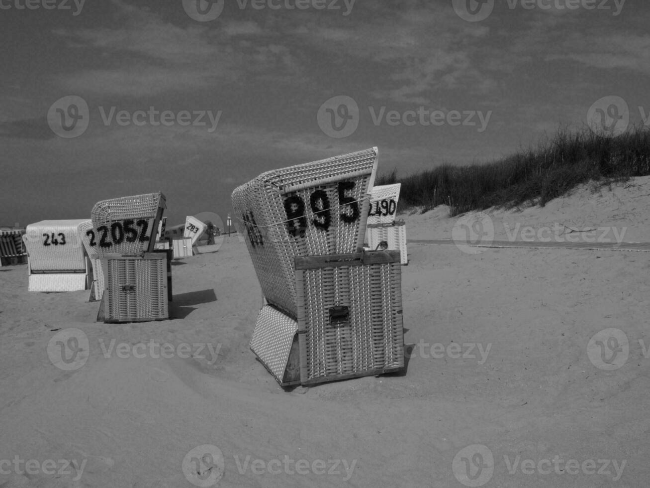 zomer tijd Bij de Duitse noorden zee foto