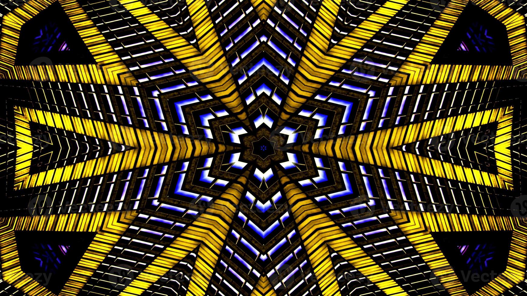 kleurrijke hypnotische symmetrische caleidoscoop foto