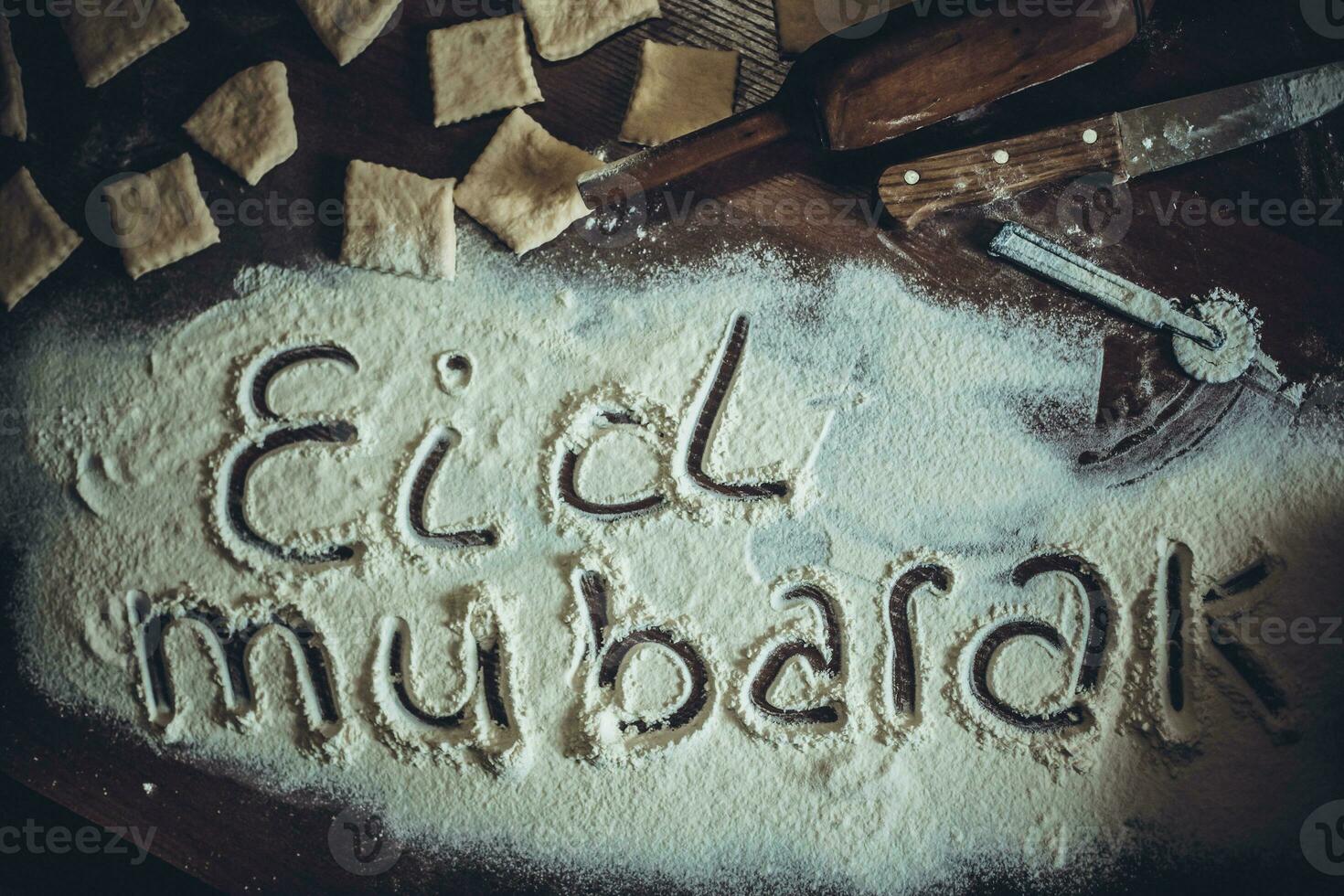 eid mubarak uitdrukking foto