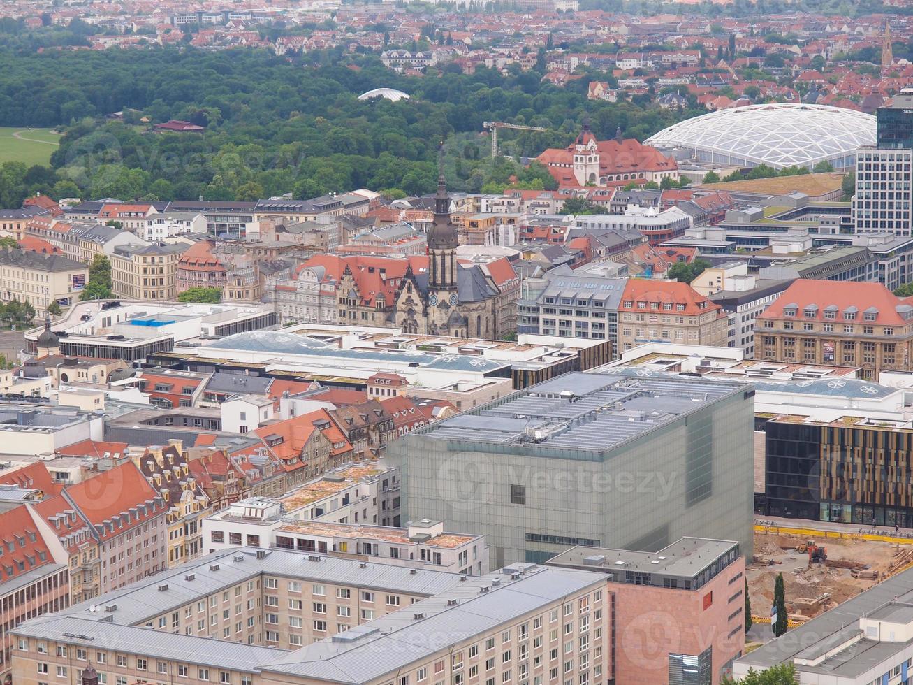 luchtfoto van leipzig foto