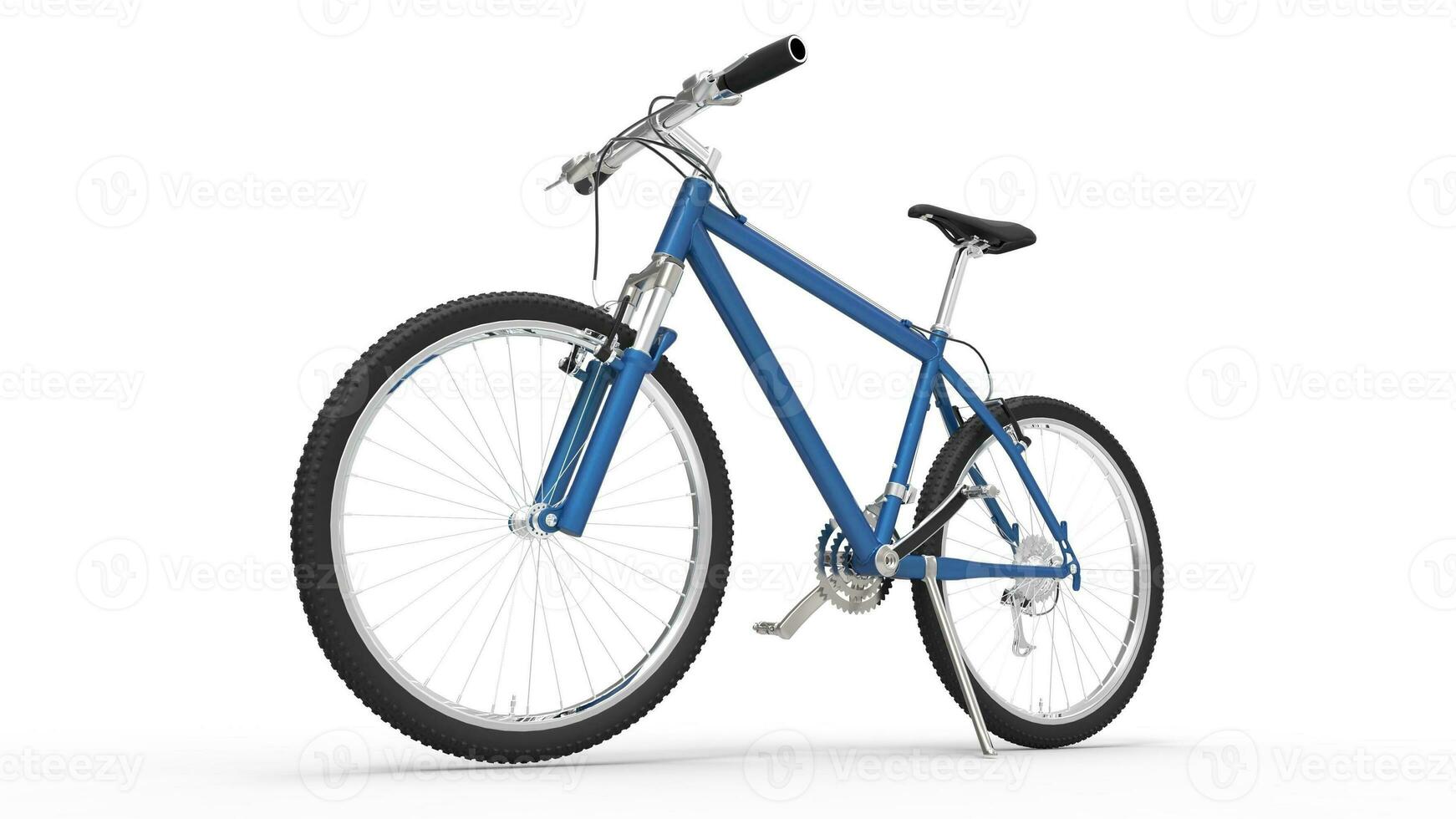 fiets blauw - laag hoek schot foto