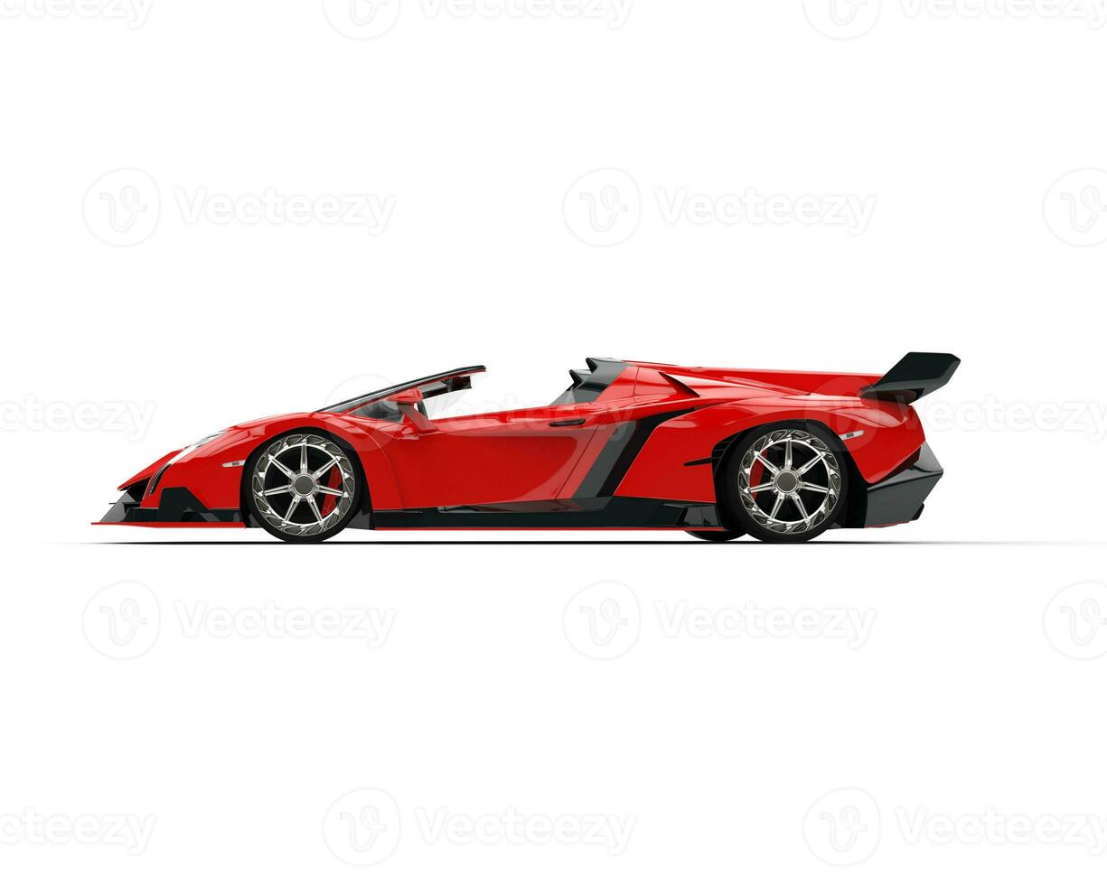 rood supercar - kant visie foto