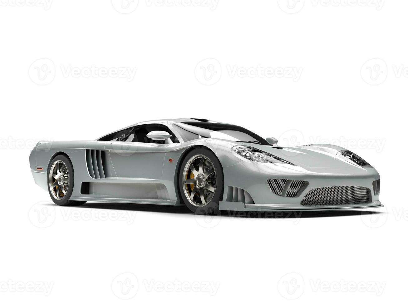 schijnend zilver modern super sport- auto foto