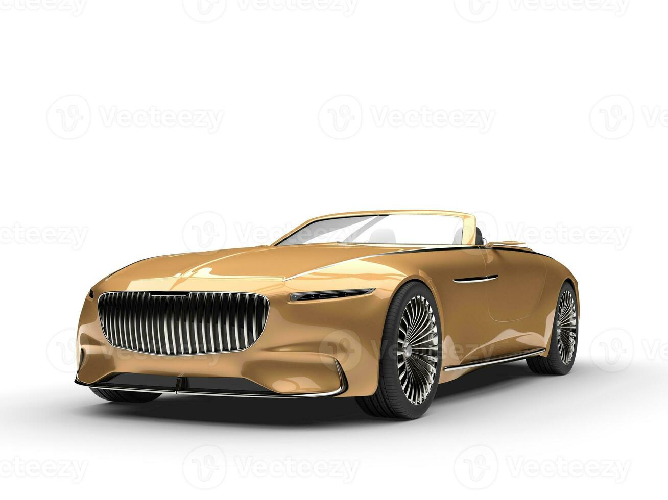 metalen goud modern converteerbaar concept auto foto