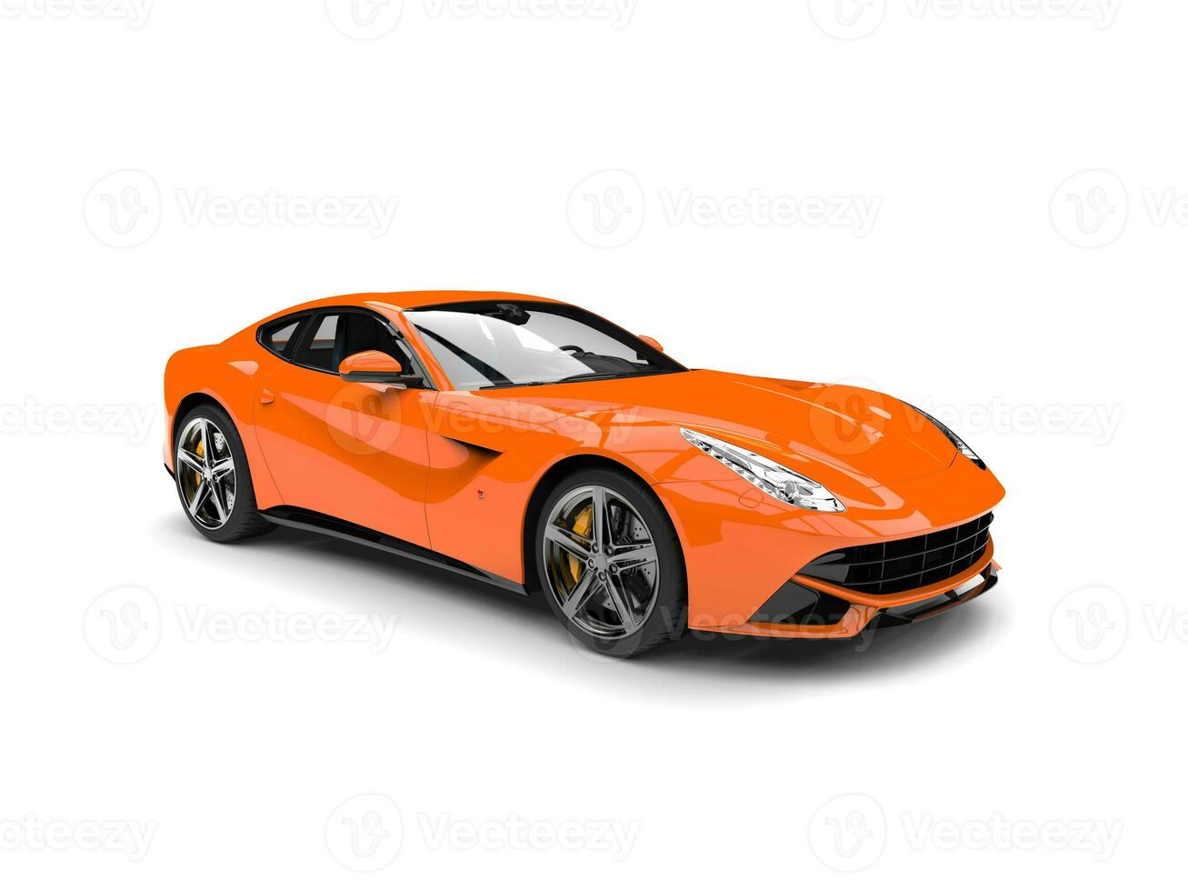 modern heet oranje snel concept auto foto