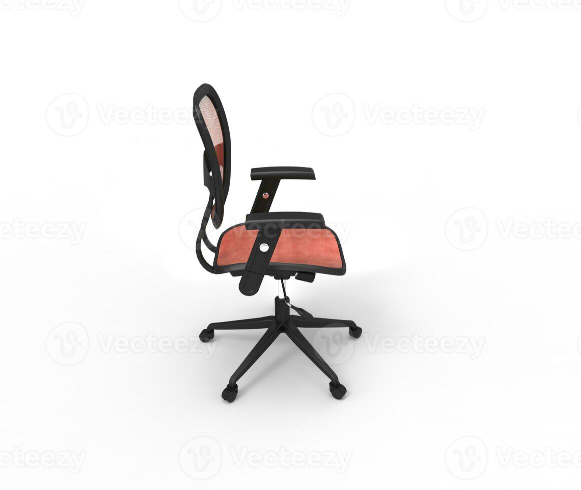 rood kantoor stoel kant top visie foto
