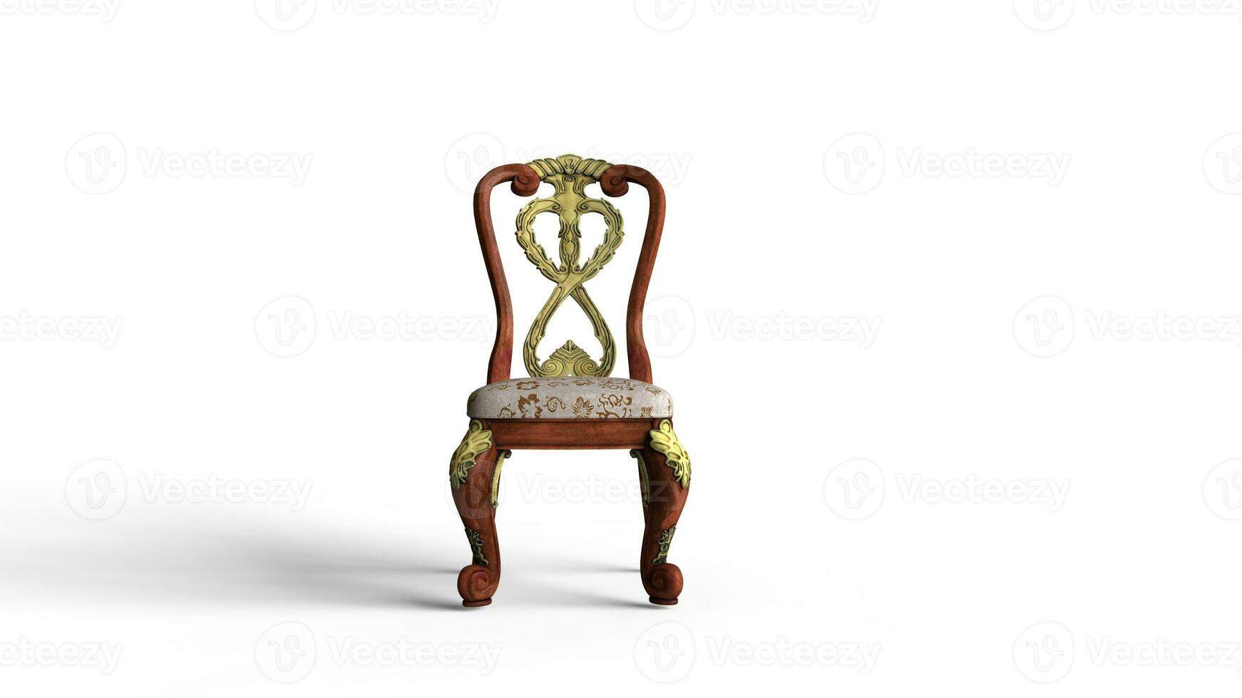 antiek stoel - geïsoleerd Aan wit achtergrond foto