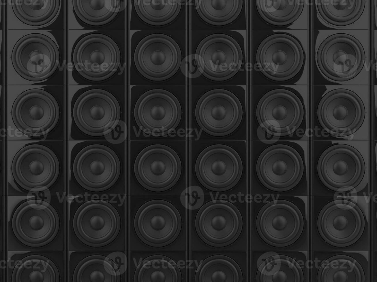 muur van bas sub woofer geluid luidsprekers foto