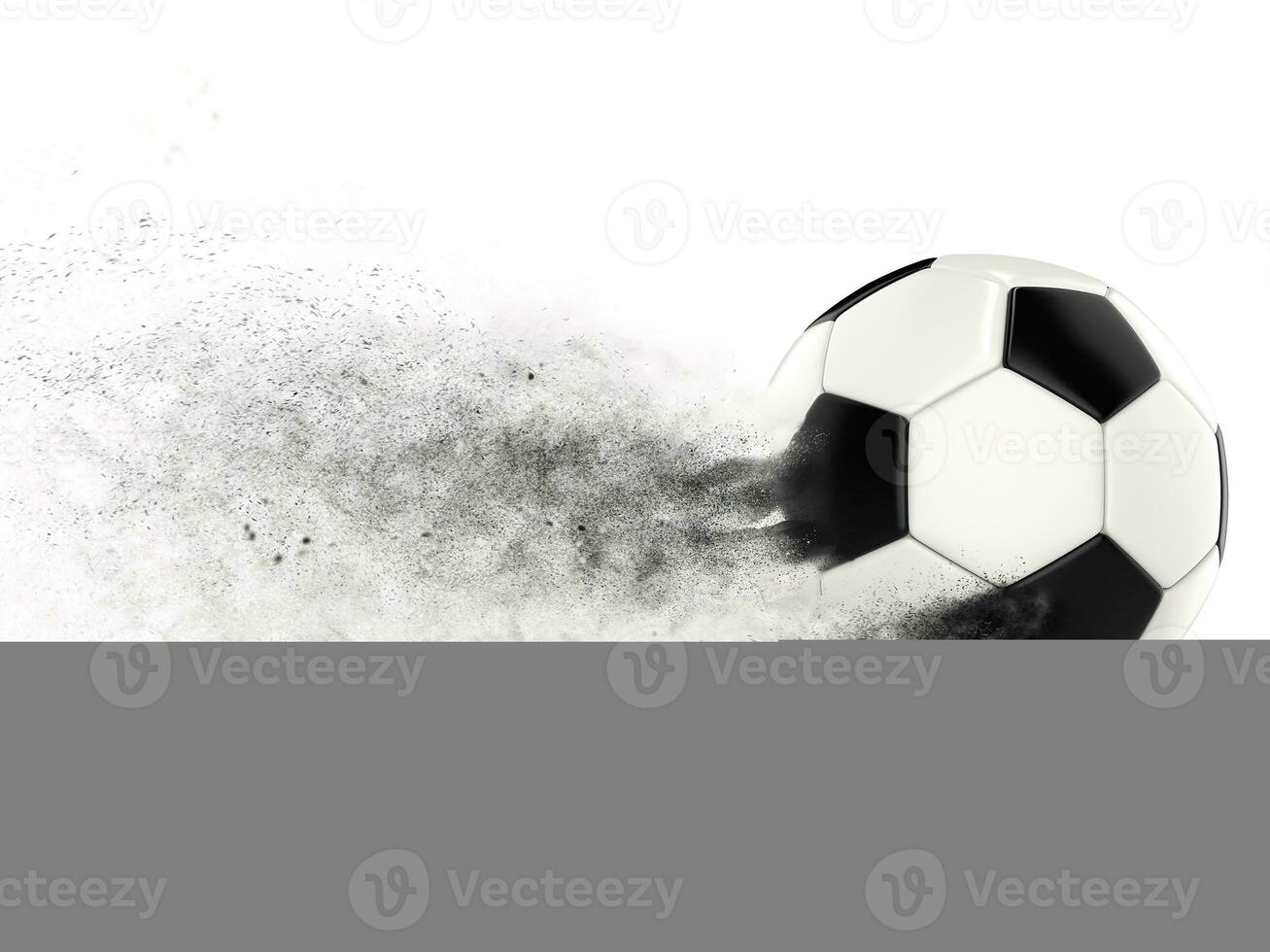 snel voetbal bal - deeltje effect foto