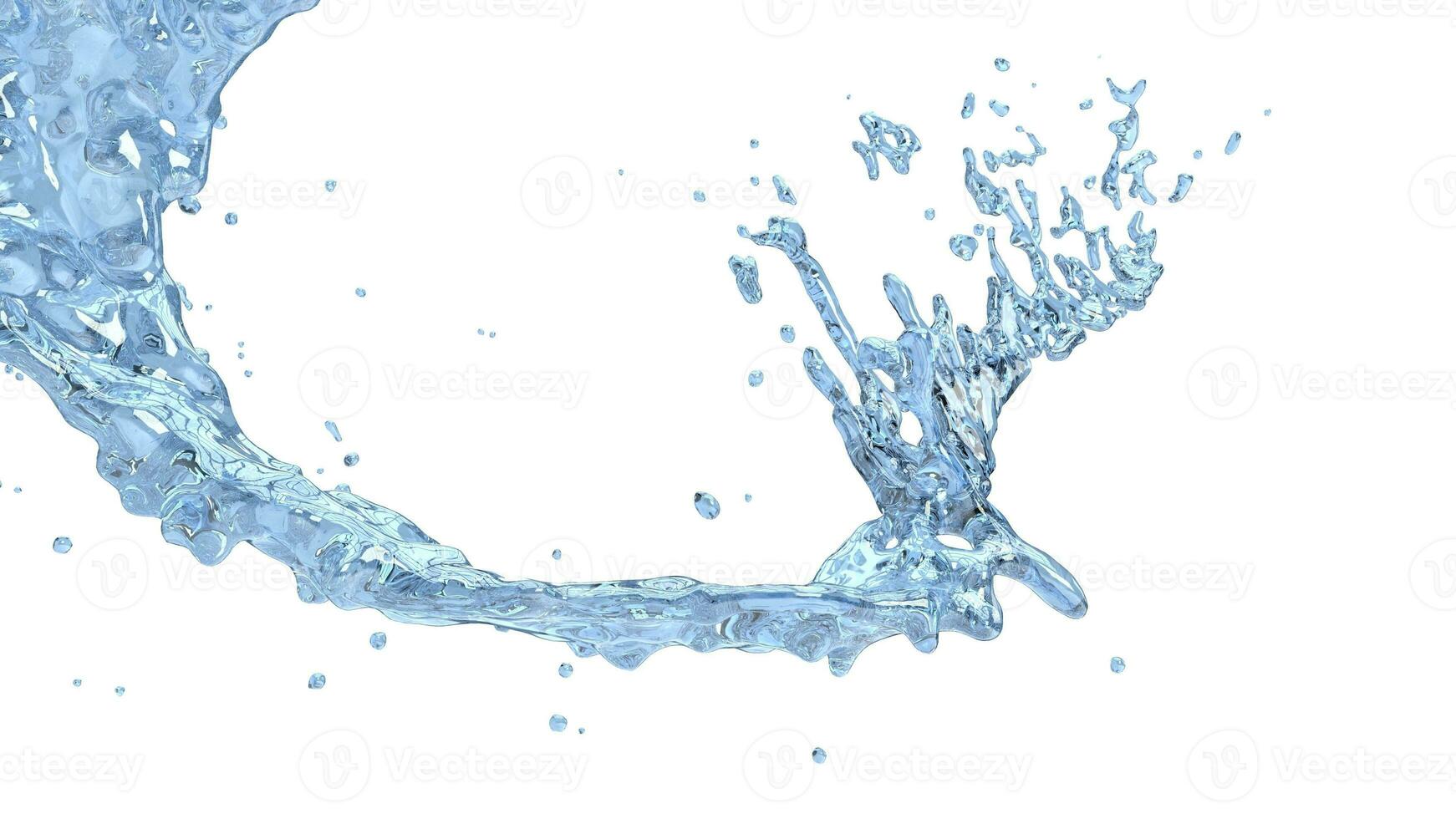 blauw abstract water plons foto