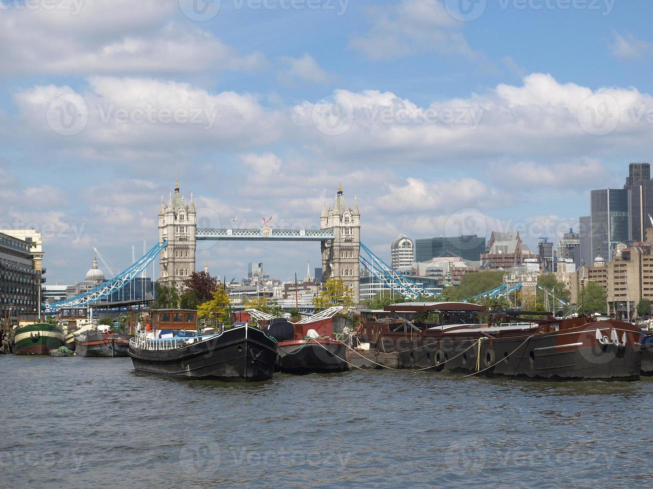 rivier de Theems en Tower Bridge, Londen foto