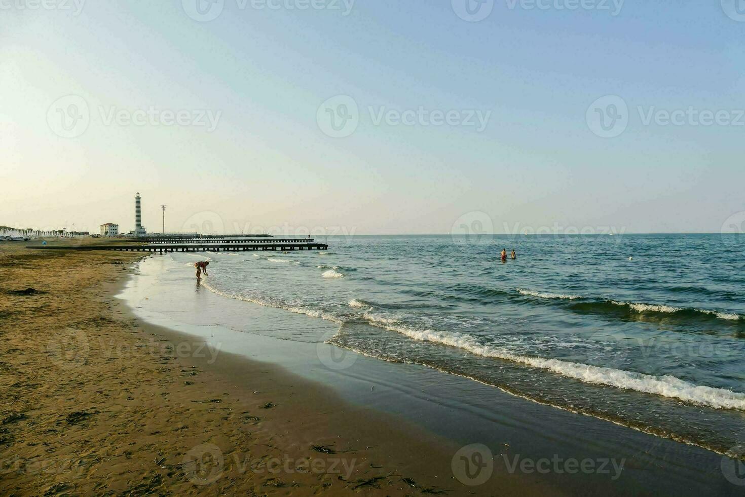 toneel- visie van de kust foto