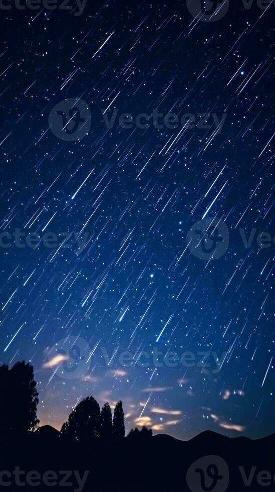 sterren in de lucht ai gegenereerd foto