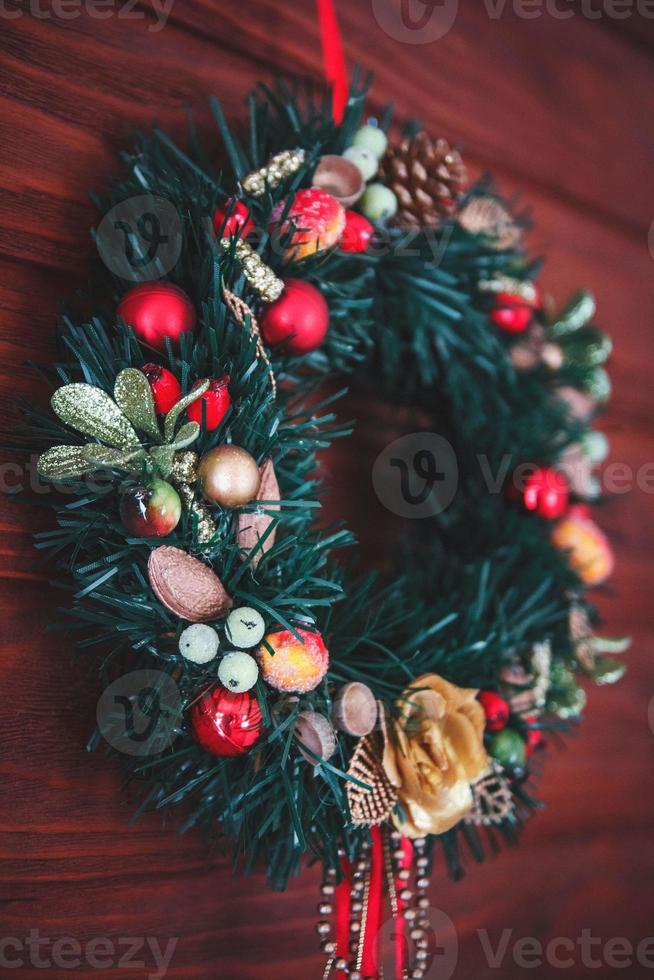 kerstrand van kerstkrans handig als kerstversiering foto