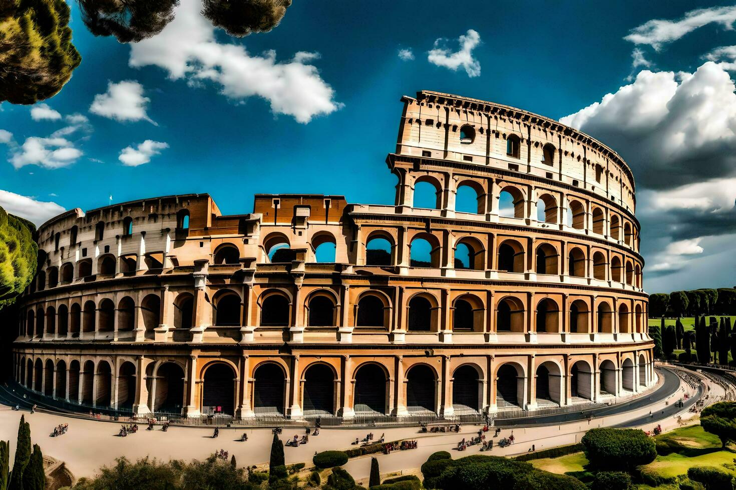 de colosseum in Rome, Italië. ai-gegenereerd foto