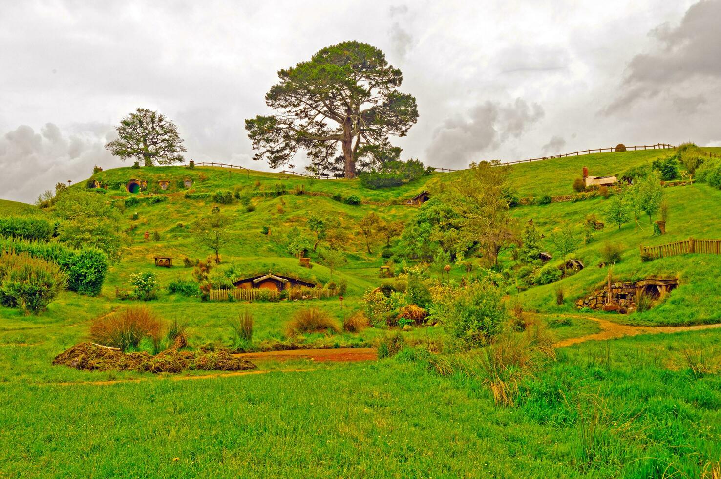 hobbiton van de film de hobbit foto