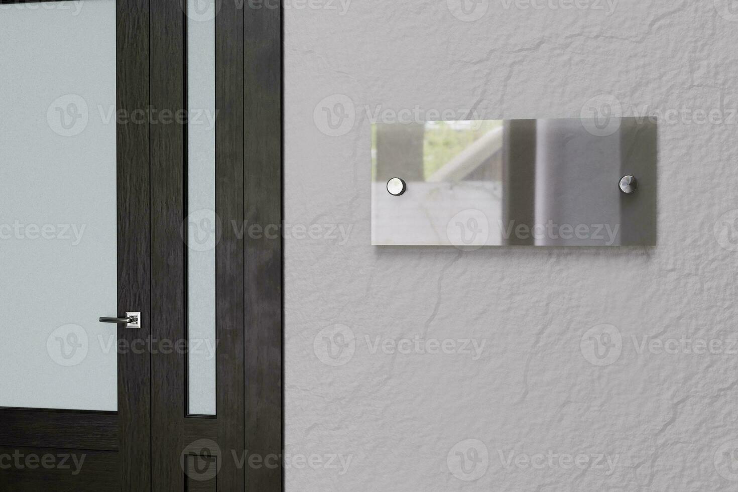 logo glas blanco mockup foto