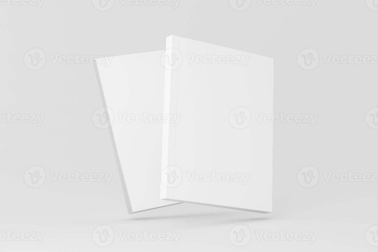 ons brief zachte kaft boek Hoes wit blanco mockup foto