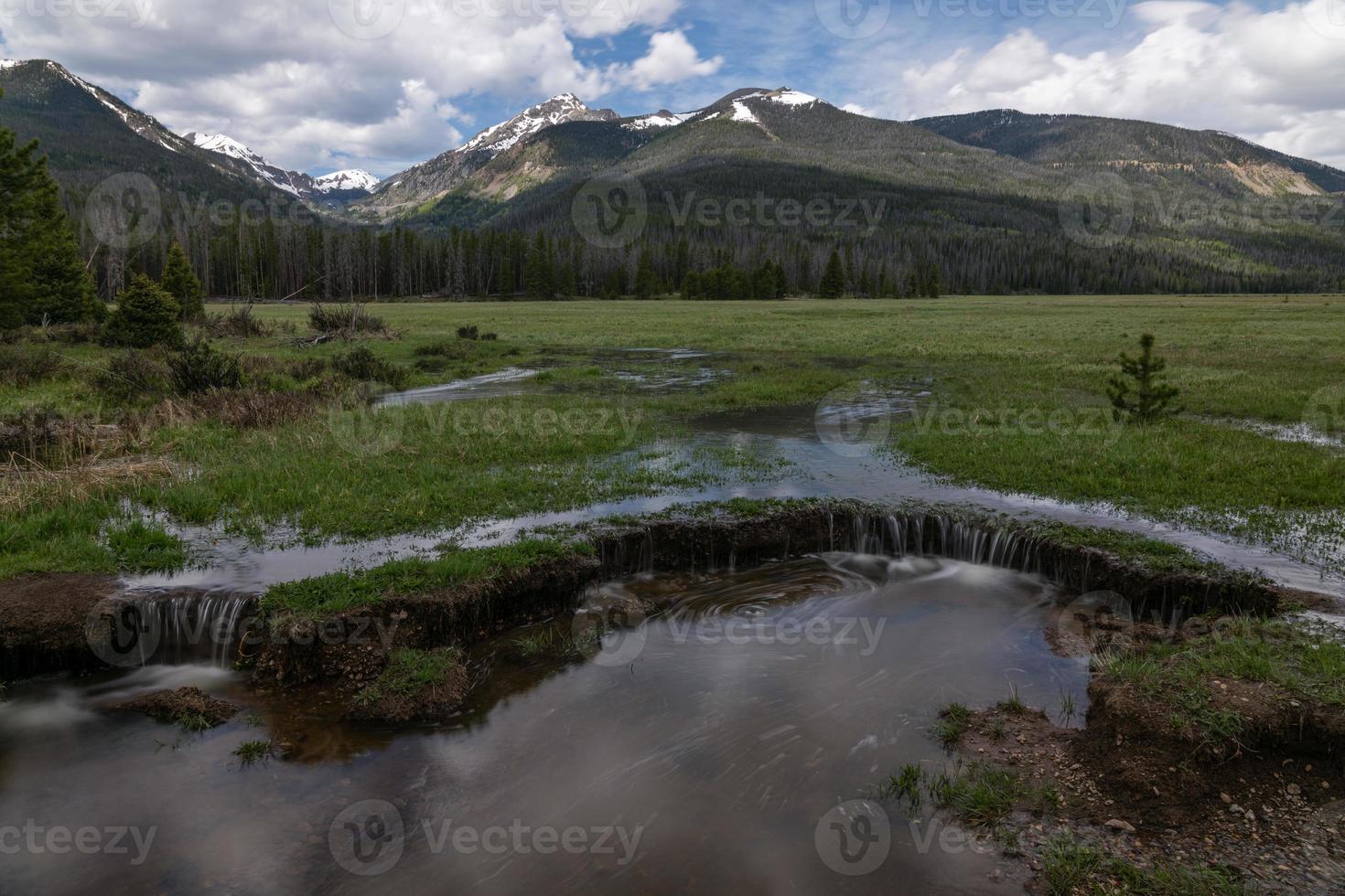 Kawuneeche-vallei - nationaal park rocky mountain foto