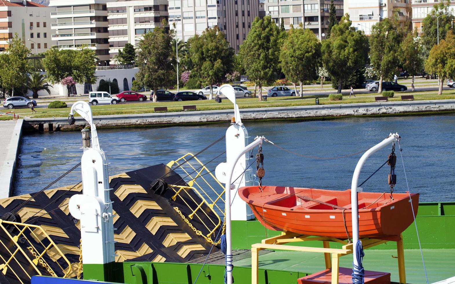 vastleggen vanuit de veerboot foto