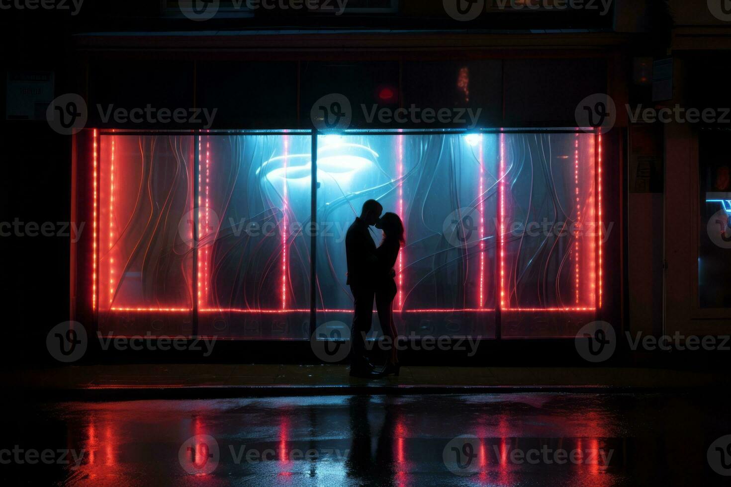 emotioneel gevolg neon retro stijl fotograaf van mensen ai generatief foto