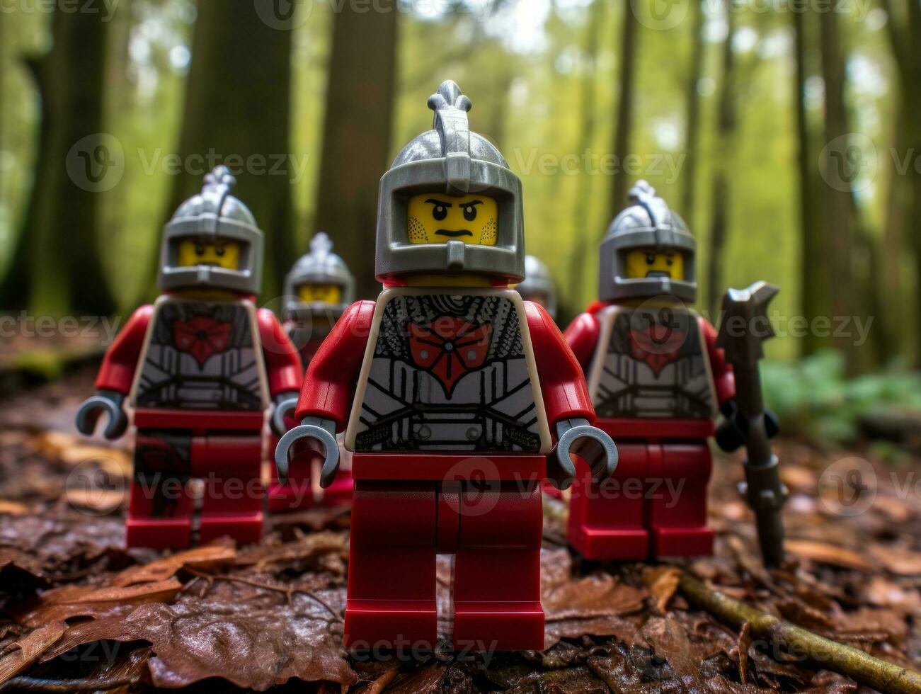 de episch zoektocht van Lego avonturiers ai generatief foto