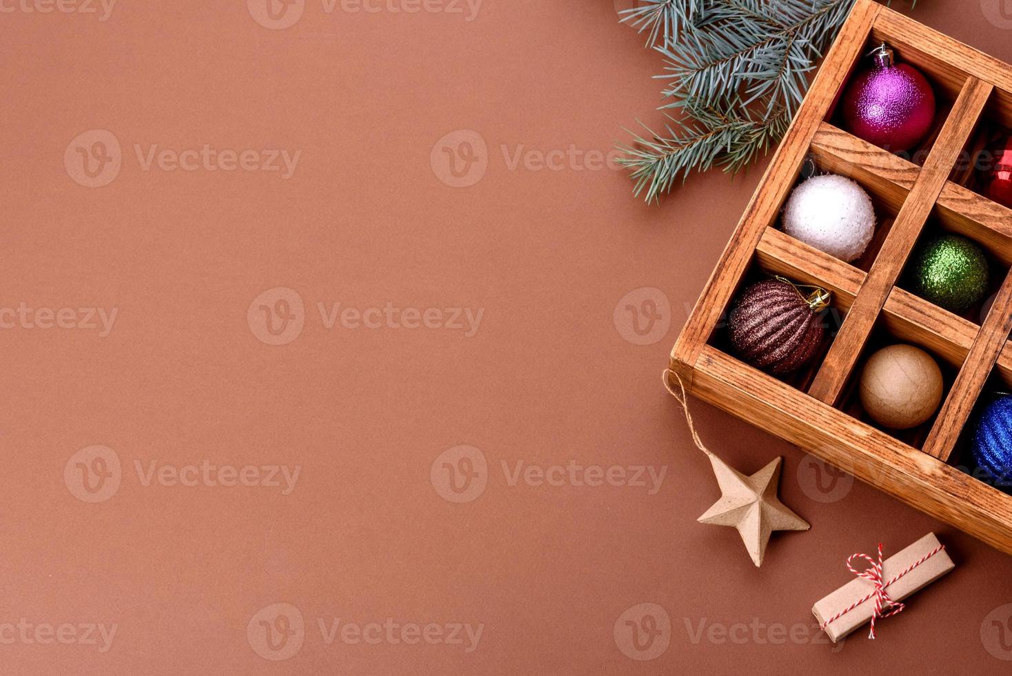 kerst felgekleurde decoratieve achtergrond foto