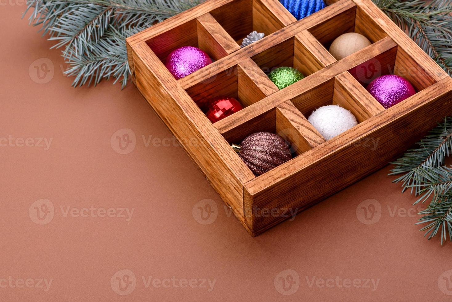 kerst felgekleurde decoratieve achtergrond foto