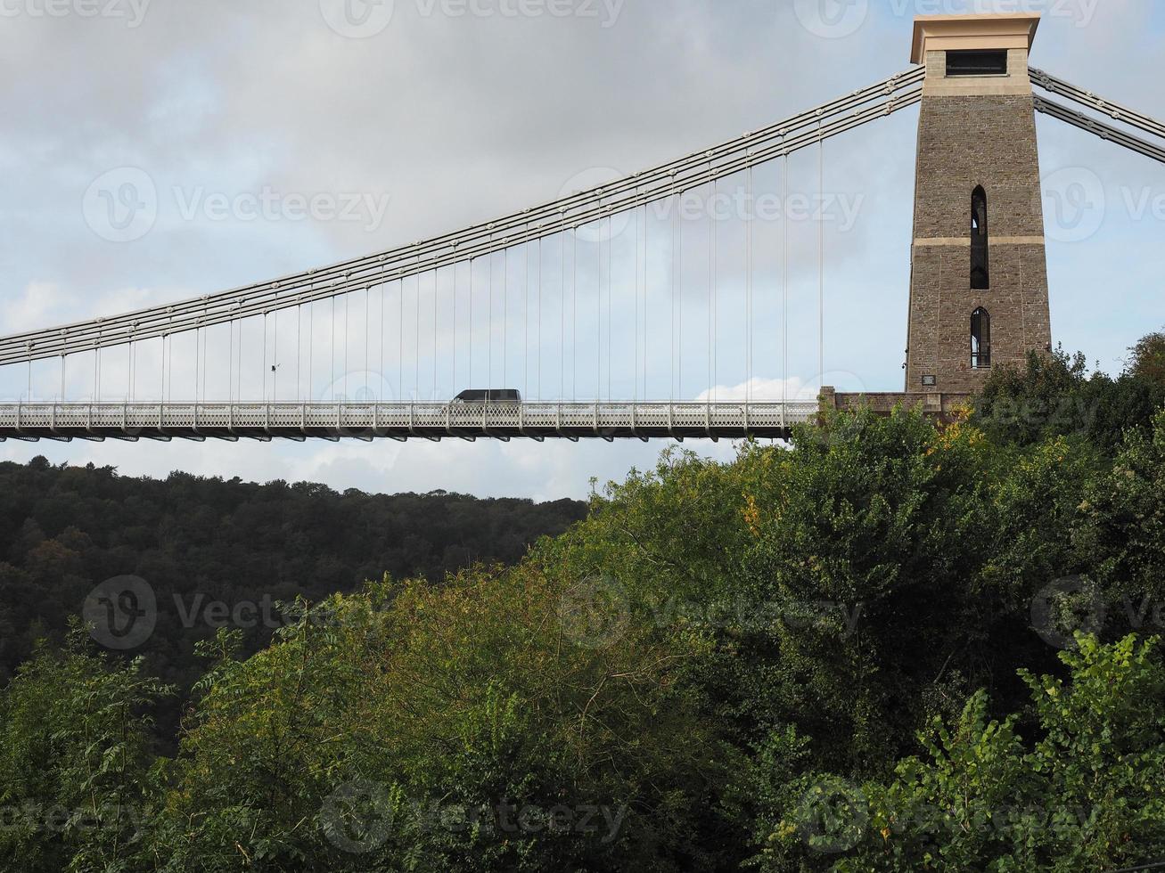 clifton hangbrug in bristol foto