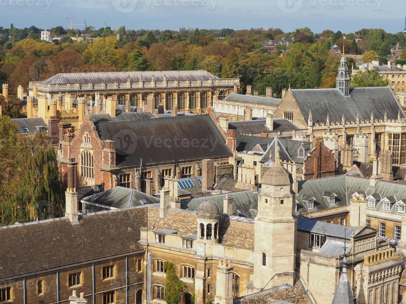 luchtfoto van cambridge foto