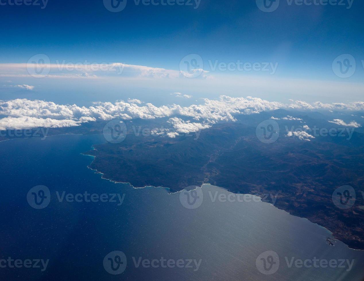 luchtfoto van Sardinië foto