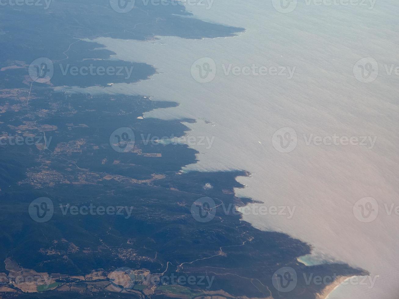 luchtfoto van corsica foto