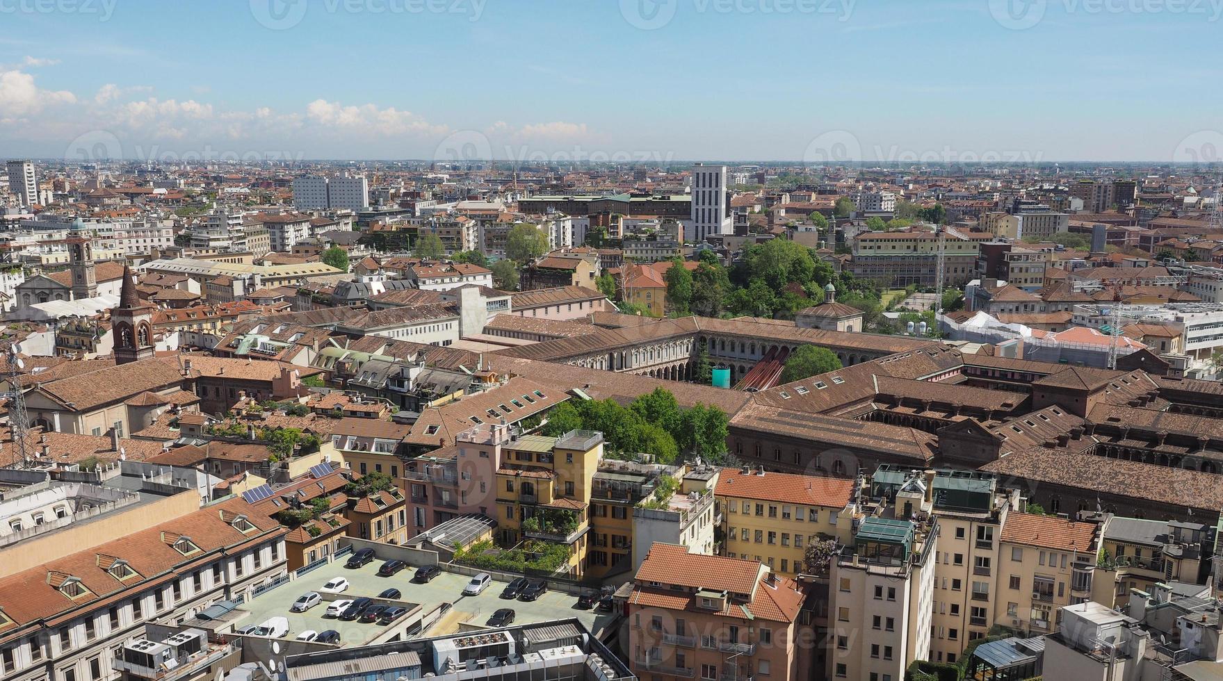 luchtfoto van Milaan, Italië foto