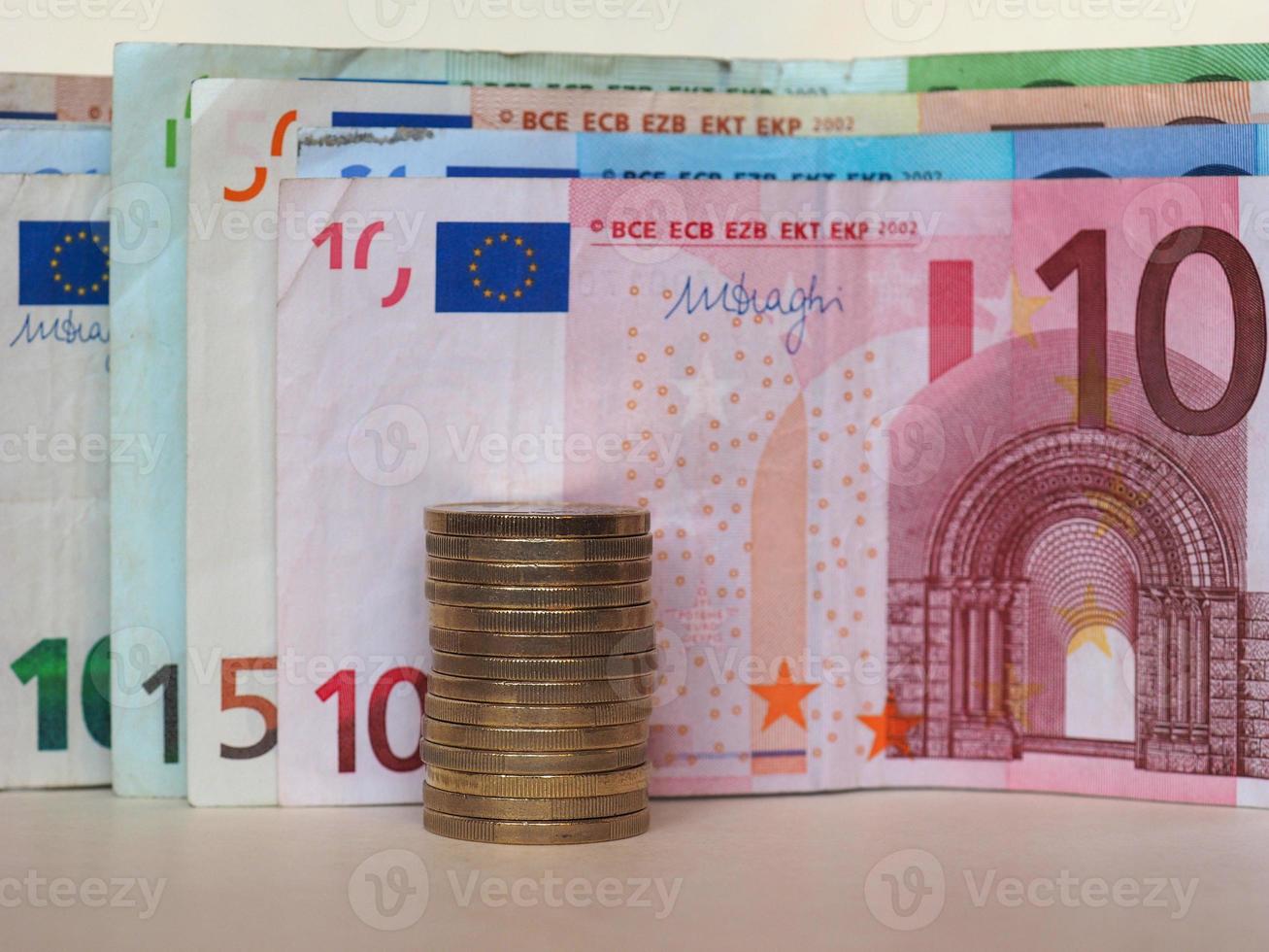 euro eur biljetten en munten, europese unie eu foto