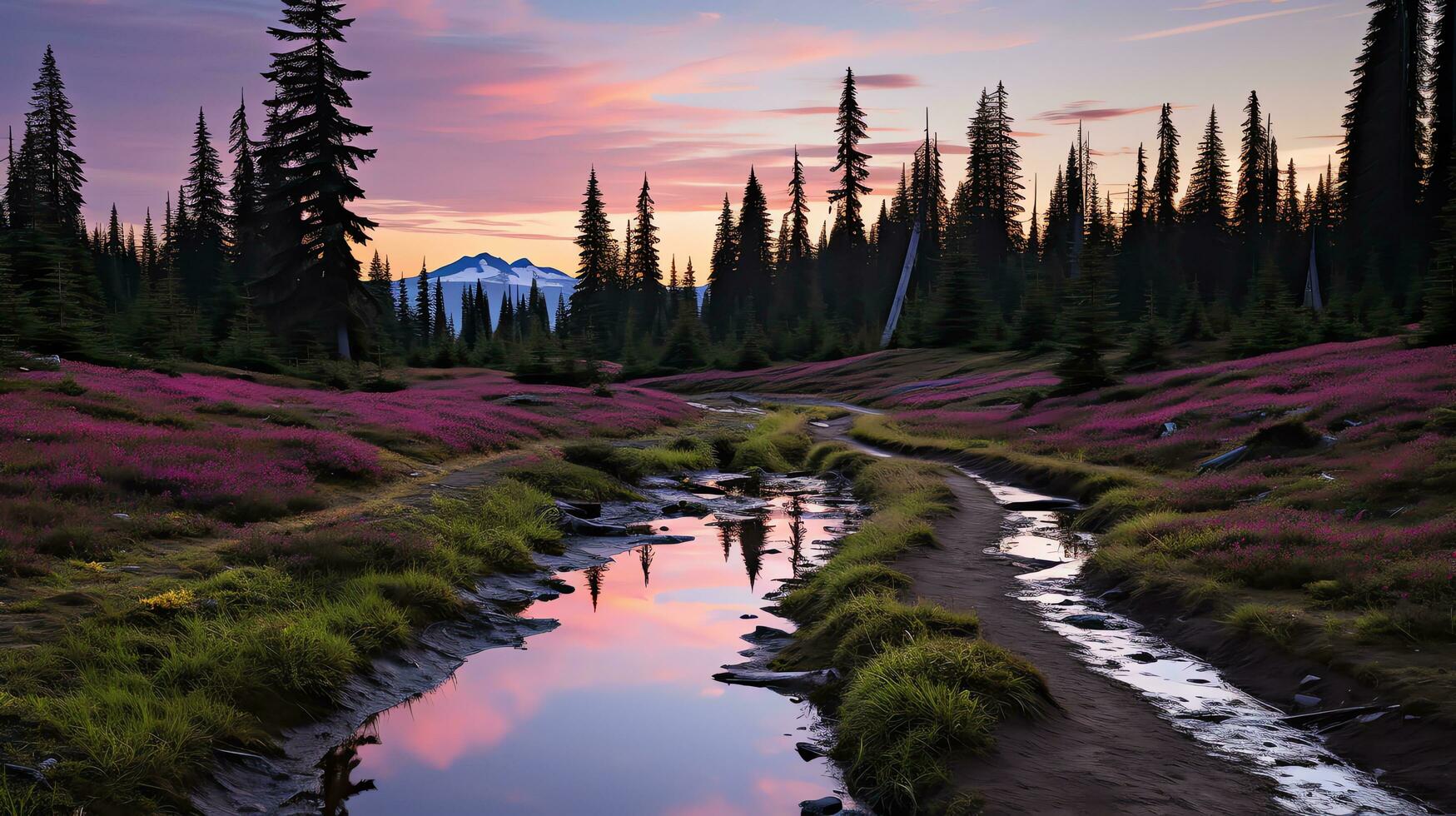 de watervallen in IJsland zijn mooi ai generatief foto